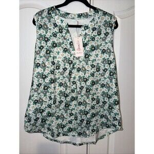 NWT Summer Women Sleeveless Casual Floral TShirt Tunic Tank Top Loose Fashion XL